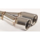Z dvema izpustoma Konica dušilca ​​izpušnih plinov 2x80mm (ER-37) | race-shop.si
