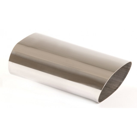 Ovalni z enim izpustom Konica dušilca ​​izpušnih plinov 75x135 (oster rob) | race-shop.si