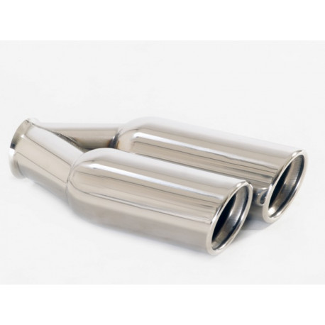Z dvema izpustoma Konica dušilca ​​izpušnih plinov 2x80mm (ER-81) | race-shop.si