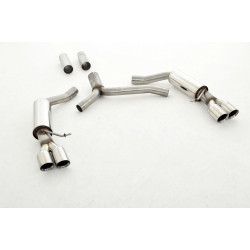 76mm Sport duplex exhaust Audi A5 B8 Sportback FWD a Quattro - ECE approval (971038ASLD-X3-X)