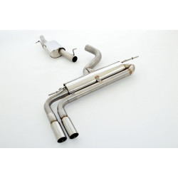 76mm Exhaust Audi A3 8V saloon Quattro - ECE approval (981058T-X3-X)