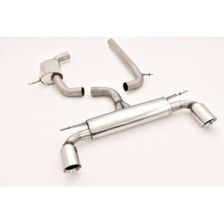 76mm Duplex exhaust system VW Golf VII GTI / Performance - ECE approval (991453GD-X3-X)