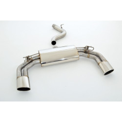 76mm Sport duplex exhaust with stock valve control - ECE approval (971058SDKL-X3-X)