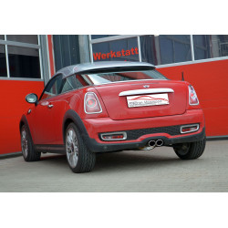 70mm Sport exhaust silencer (stainless steel) - ECE approval (M861332-X)