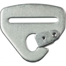 Karabin za pritrditev varnostnega pasu RACES 50 / 76mm, srebrna