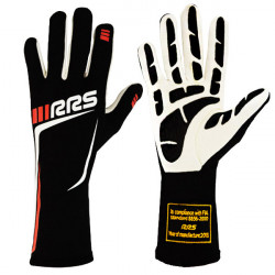Dirkalne rokavice RRS Grip 3 s FIA homologacijo (notranji šivi), rdeča/črna