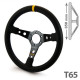 Volani Steering wheel RRS SIMILI, 350mm, ECO leather, 65mm deep dish | race-shop.si