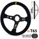 Volani Steering wheel RRS Carbon, 350mm, suede, 65mm deep dish | race-shop.si