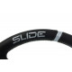 Volani 3-kraki volanski obroč Slide, 350mm, umetno usnje, 90mm zamik, črna/srebrna | race-shop.si