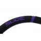 Volani 3-kraki volanski obroč Slide, 350mm, umetno usnje, 90mm zamik, črna/srebrna | race-shop.si