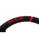 Volani 3-kraki volanski obroč Slide, 350mm, umetno usnje, 90mm zamik, črna/srebrna | race-shop.si