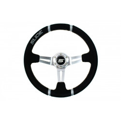 Steering wheel SLIDE 4, 350mm, suede, 90mm deep dish