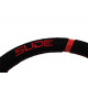Volani 3-kraki volanski obroč Slide, 350mm, semiš, 90mm zamik, črna/srebrna | race-shop.si