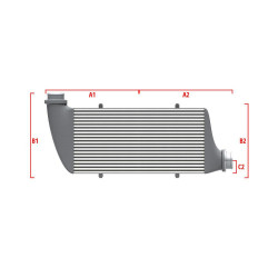 Performance custom intercooler Wagner 500mm x 205mm x 80mm