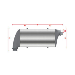 Competition custom intercooler Wagner 500mm x 205mm x 80mm