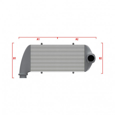 Po meri Competition custom intercooler Wagner 550mm x 400mm x 100mm | race-shop.si