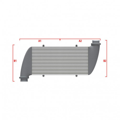 Po meri Competition custom intercooler Wagner 600mm x 205mm x 80mm | race-shop.si
