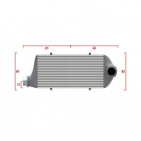 Po meri Performance custom intercooler Wagner 600mm x 300mm x 90mm | race-shop.si