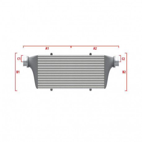 Po meri Performance custom intercooler Wagner 600mm x 300mm x 90mm | race-shop.si