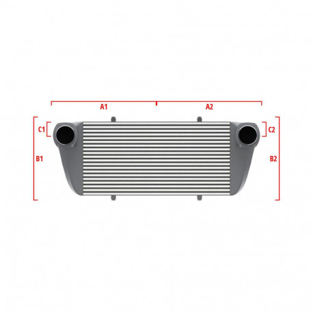 Po meri Performance custom intercooler Wagner 700mm x 300mm x 90mm | race-shop.si