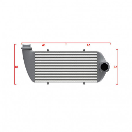 Po meri Performance custom intercooler Wagner 500mm x 400mm x 100mm | race-shop.si