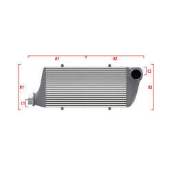 Competition custom intercooler Wagner 500mm x 400mm x 100mm