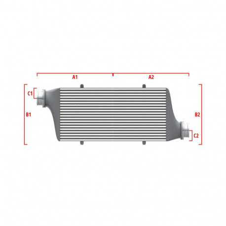 Po meri Performance custom intercooler Wagner 700mm x 205mm x 80mm | race-shop.si