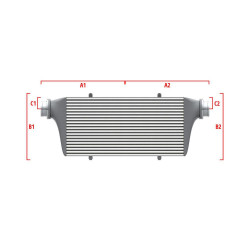 Performance custom intercooler Wagner 600mm x 300mm x 90mm