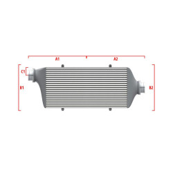 Performance custom intercooler Wagner 700mm x 300mm x 90mm