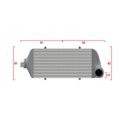 Performance custom intercooler Wagner 700mm x 300mm x 90mm
