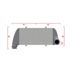 Performance custom intercooler Wagner 500mm x 400mm x 100mm