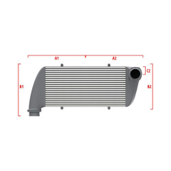 Competition custom intercooler Wagner 550mm x 400mm x 100mm