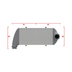 Performance custom intercooler Wagner 550mm x 400mm x 100mm