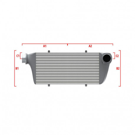 Po meri Performance custom intercooler Wagner 550mm x 400mm x 100mm | race-shop.si