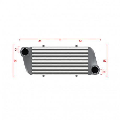 Po meri Competition custom intercooler Wagner 550mm x 400mm x 100mm | race-shop.si