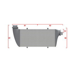Performance custom intercooler Wagner 650mm x 400mm x 100mm