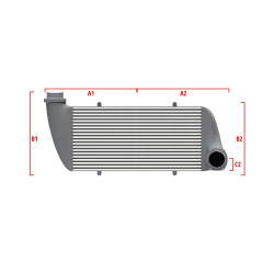 Performance custom intercooler Wagner 650mm x 400mm x 100mm