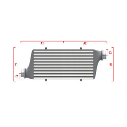 Performance custom intercooler Wagner 500mm x 205mm x 80mm