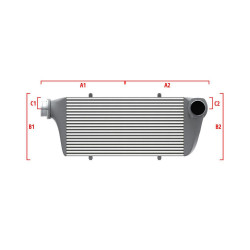 Competition custom intercooler Wagner 600mm x 205mm x 80mm