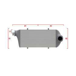 Competition custom intercooler Wagner 600mm x 205mm x 80mm