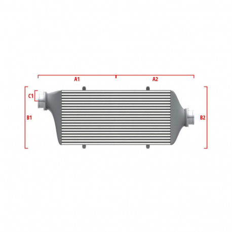 Po meri Competition custom intercooler Wagner 550mm x 400mm x 100mm | race-shop.si