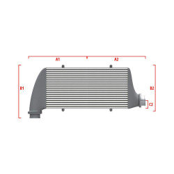 Performance custom intercooler Wagner 650mm x 400mm x 100mm