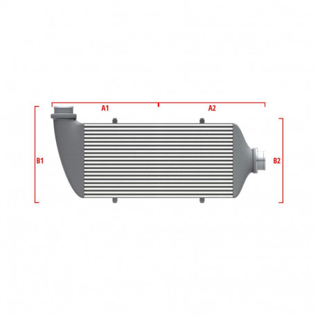 Po meri Performance custom intercooler Wagner 600mm x 300mm x 90mm | race-shop.si