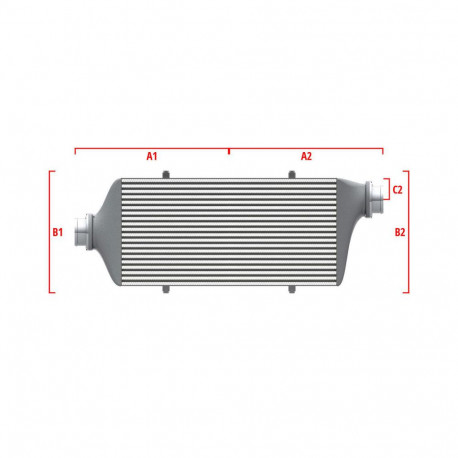 Po meri Performance custom intercooler Wagner 600mm x 300mm x 90mm | race-shop.si