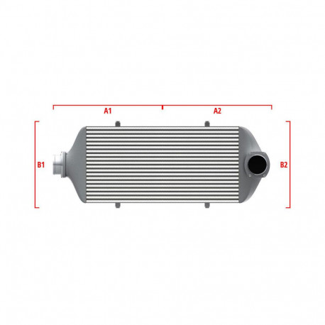 Po meri Performance custom intercooler Wagner 600mm x 300mm x 90mm | race-shop.si