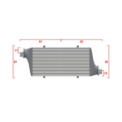 Competition custom intercooler Wagner 650mm x 400mm x 100mm