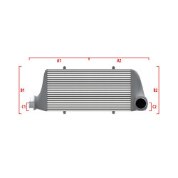Competition custom intercooler Wagner 600mm x 205mm x 80mm