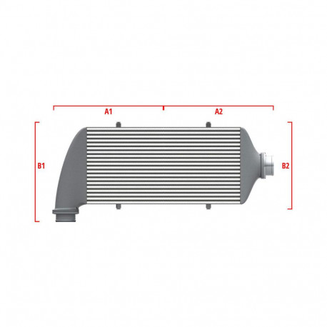 Po meri Performance custom intercooler Wagner 600mm x 300mm x 90mm | race-shop.si
