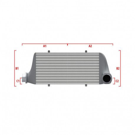 Po meri Competition custom intercooler Wagner 700mm x 300mm x 90mm | race-shop.si