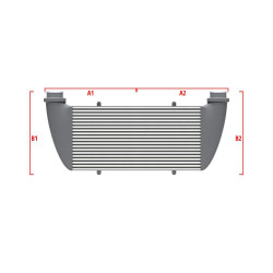 Performance custom intercooler Wagner 600mm x 205mm x 80mm
